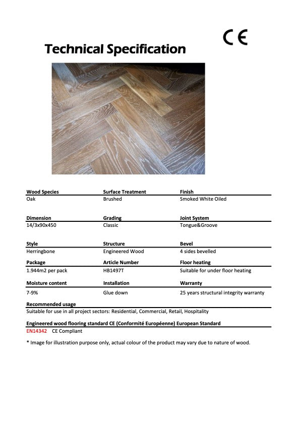 Engineered Oak Herringbone HB1497T